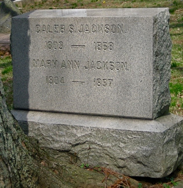 Headstone of Caleb Sharpless Jackson