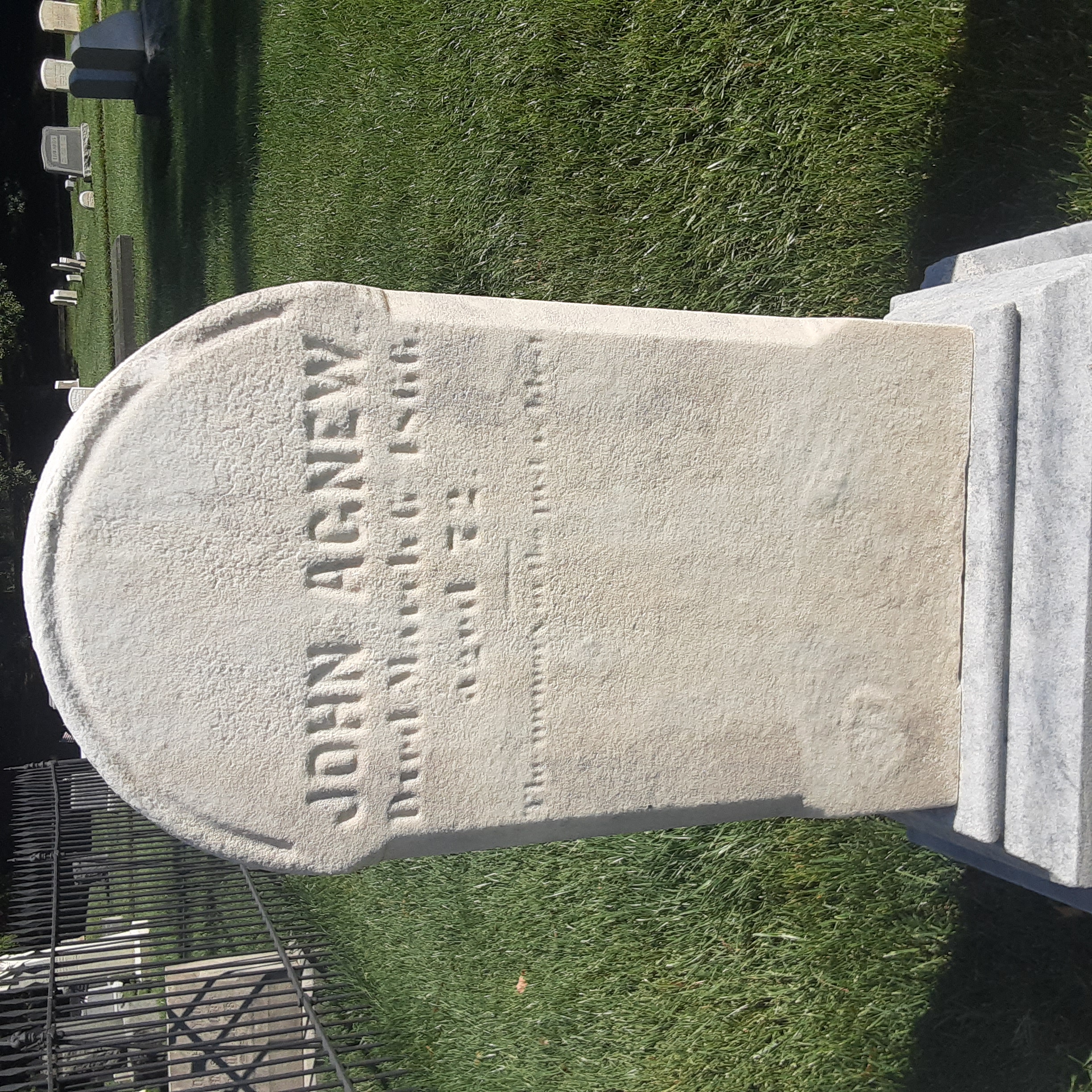 Headstone of John Agnew