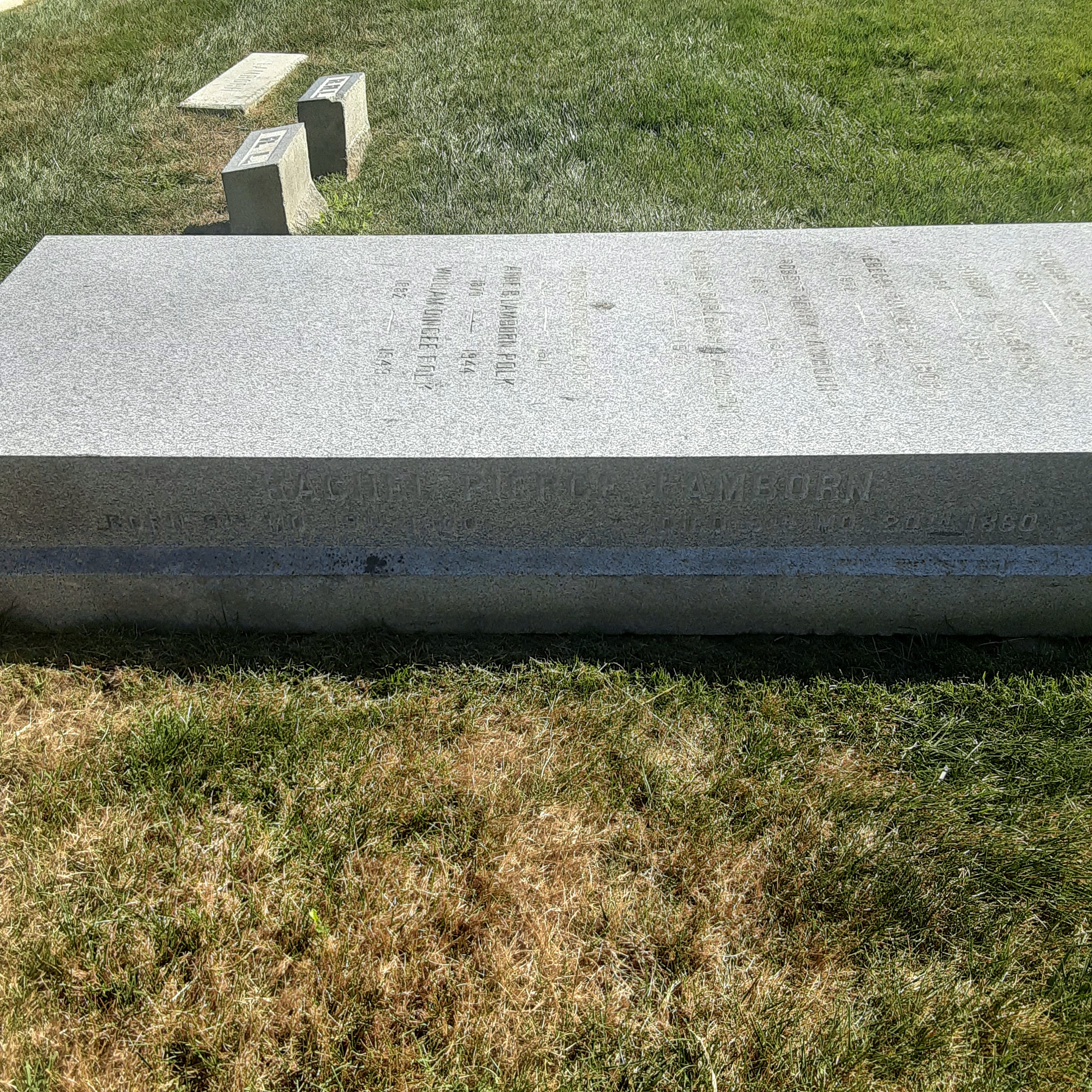Headstone of Rachel Peirce Lamborn