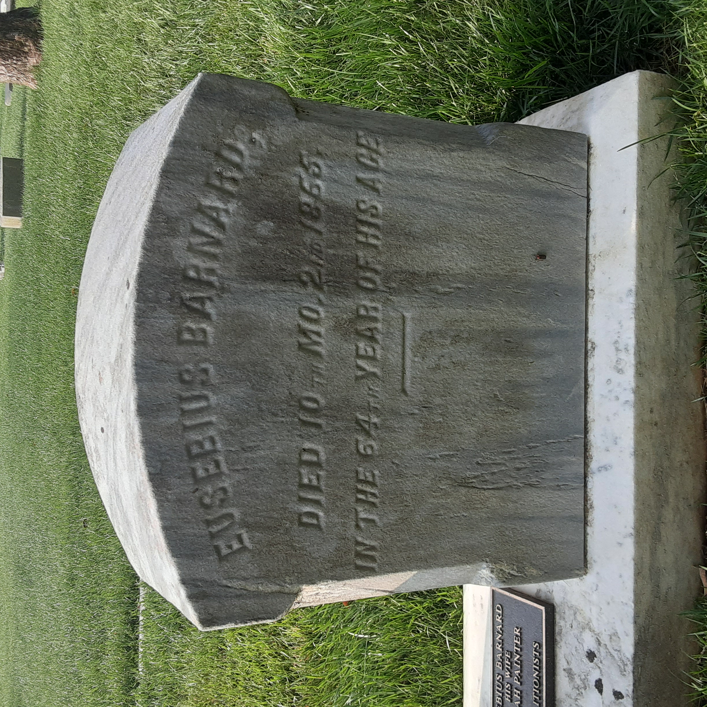Headstone of Eusebius Barnard