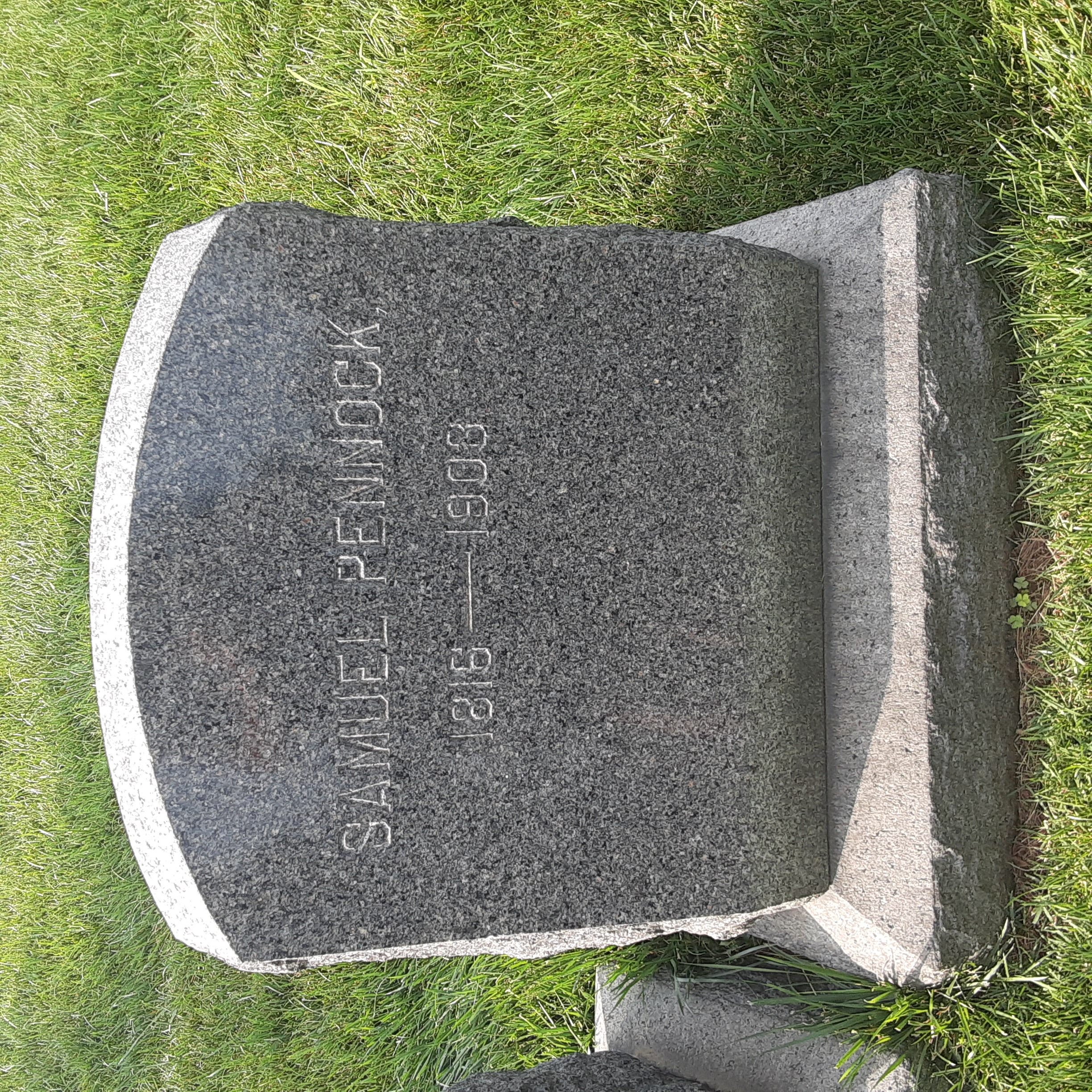 Headstone of Samuel Pennock