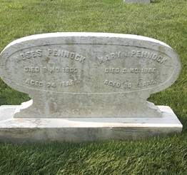 Headstone of Mary Jones Pennock